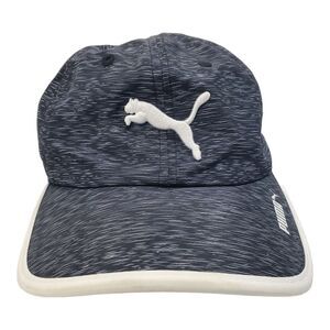 PUMA Hat Cap Adult Gray Logo Strapback Tennis Golf Athleisure Activewear